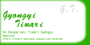 gyongyi timari business card